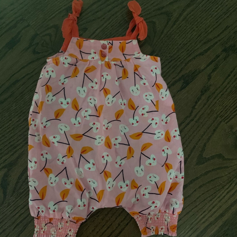 Catimimi Pink and Orange Hearts Romper